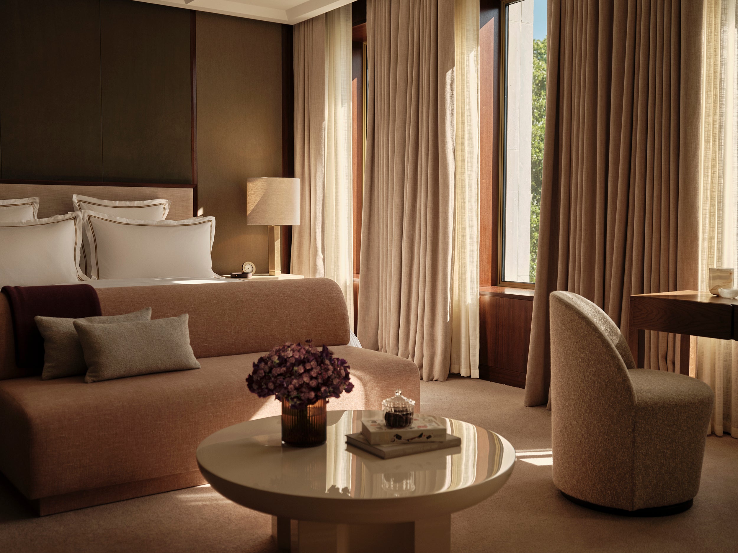 <p>Rooms at the hotel were designed by French interior architect Joseph Dirand</p>